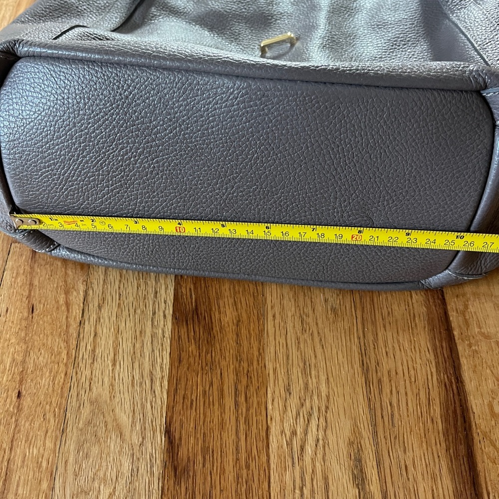 Gray Tote Shoulder Bag - Large Purse - Picture 4 of 7